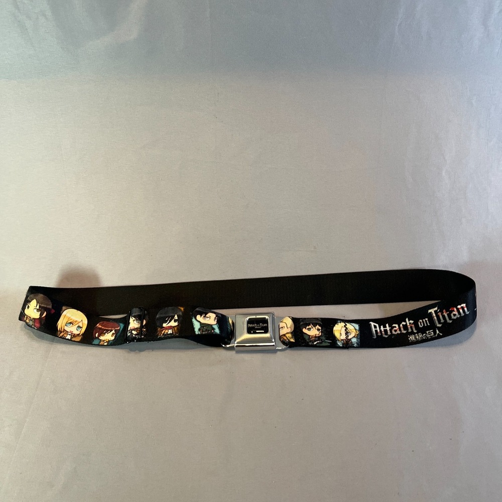 Buckle-Down Buckle-Up with Buckle-Down Attack on Titan Belt Unisex Multicolor
